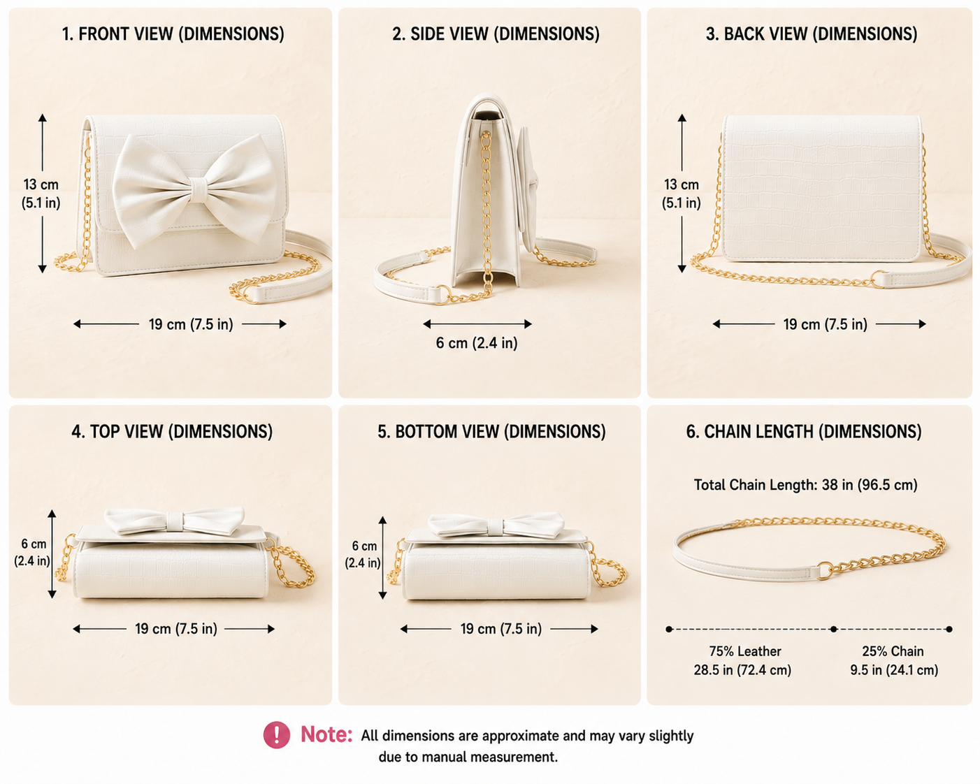 Elegant Croc-Texture Bow Handbag